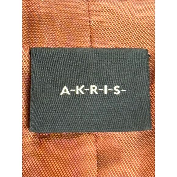 Akris Rust Textured Wool Blend Jacket Size 14 US - Picture 5 of 14